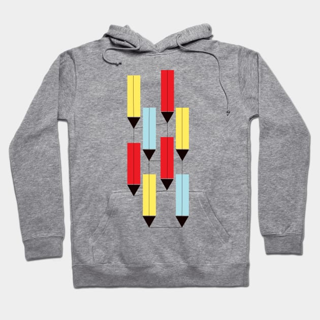 entangled pencils Hoodie by bandy